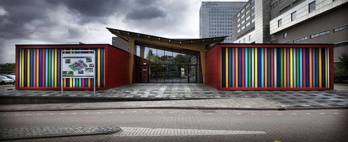 Gebouw V op de Erasmus Universiteit Rotterdam
